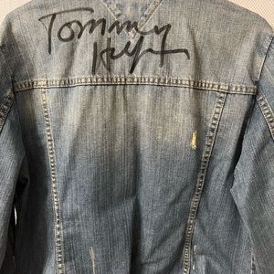 Personally Hand Signed  by Tommy Hilfiger vintage women’s  Denim Jacket